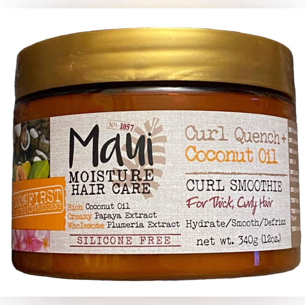 Maui Moisture Curl Quench + Coconut Oil Hydrating Curl Smoothie 12 oz